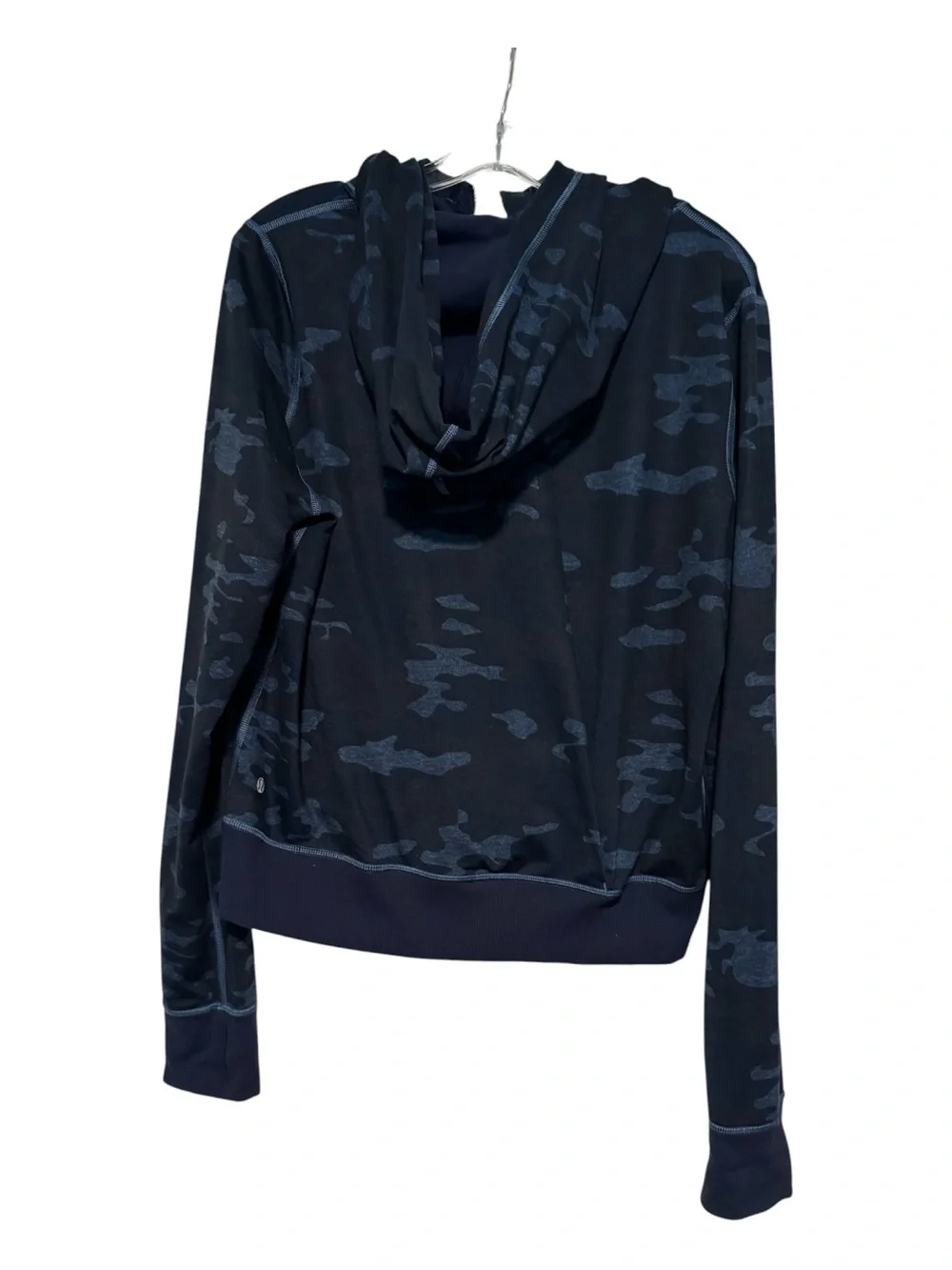 Lululemon Namaskar Hoodie | Blue Camo Full Zip Jacket | Size 10